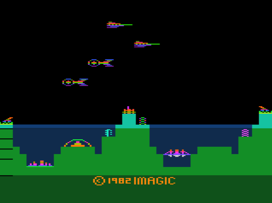 Atlantis (game screen with hue -30)