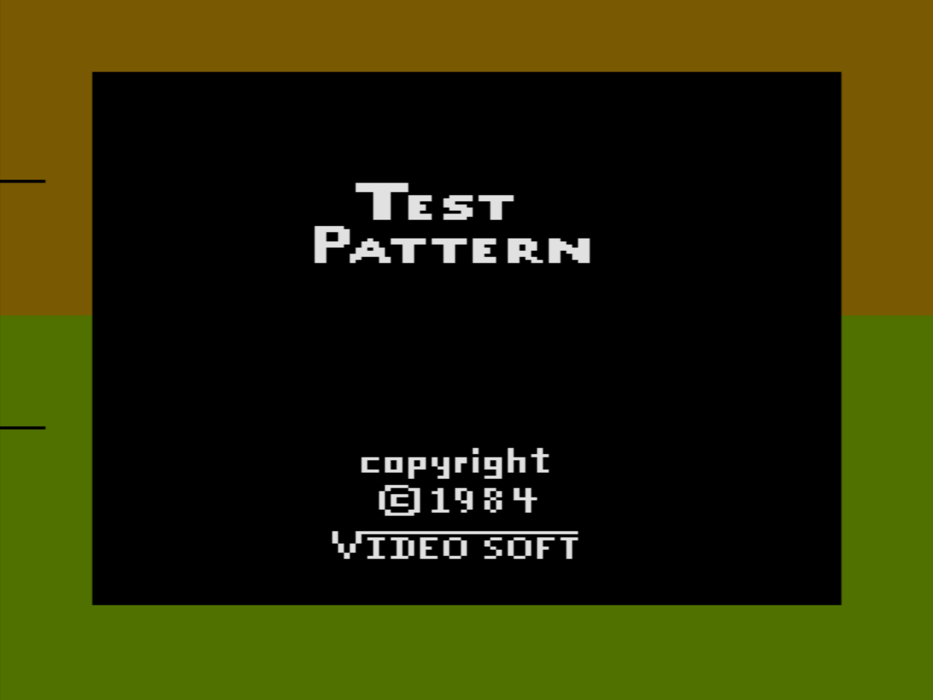 Image of VideoSoft title screen with 24 degrees phase