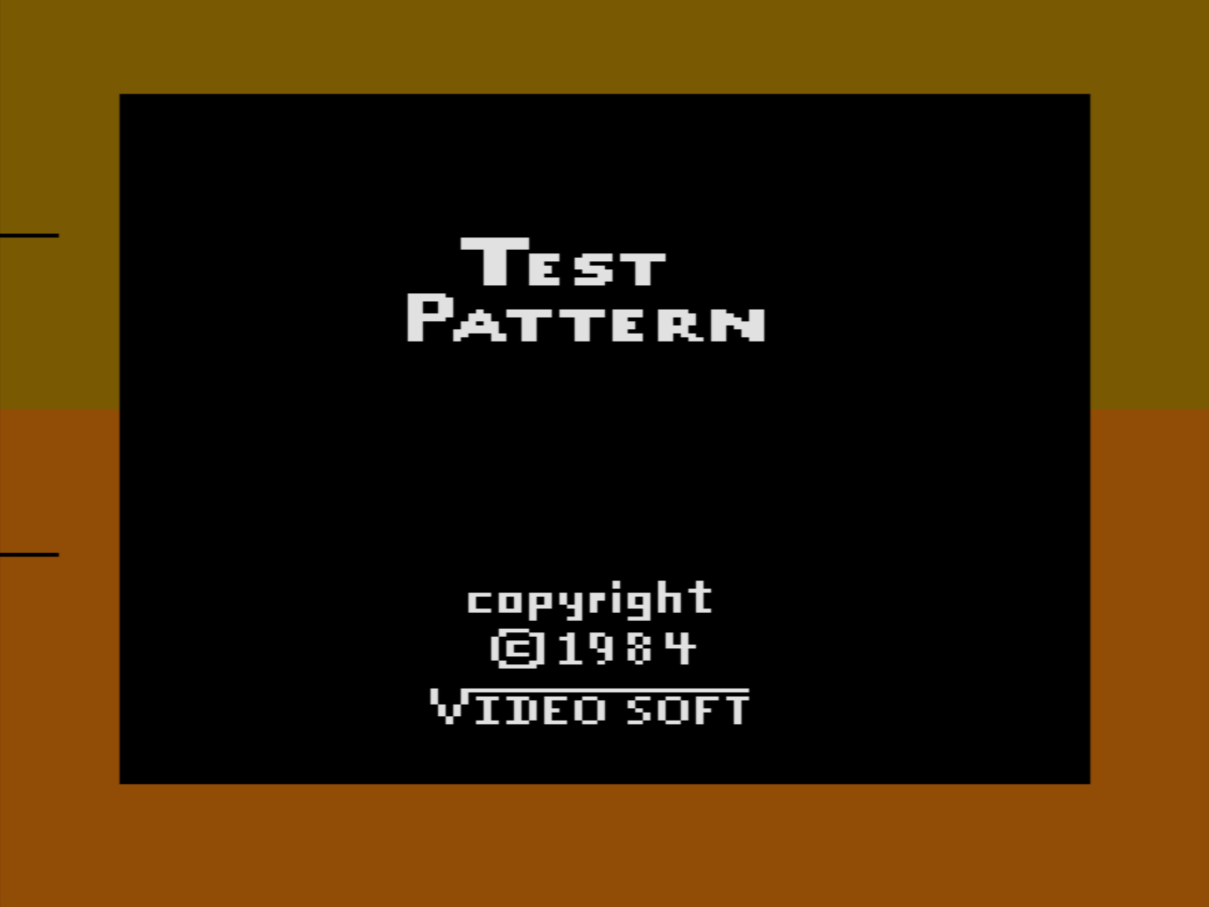 Image of VideoSoft title screen with 26.7 degrees phase